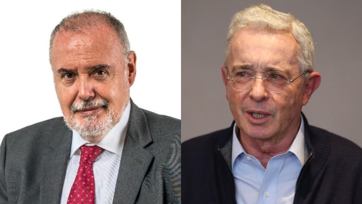Gilberto Tobón y Álvaro Uribe. Fotos: Colprensa