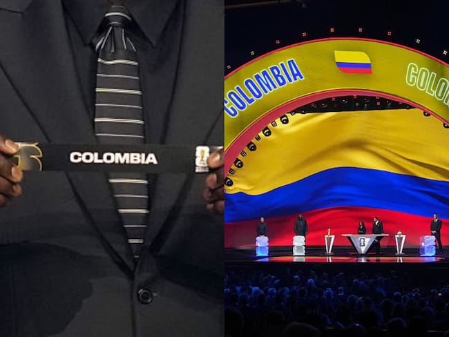 Colombia en el sorteo de la fase de grupos del Mundial de 2026. Fotos: Getty Images.