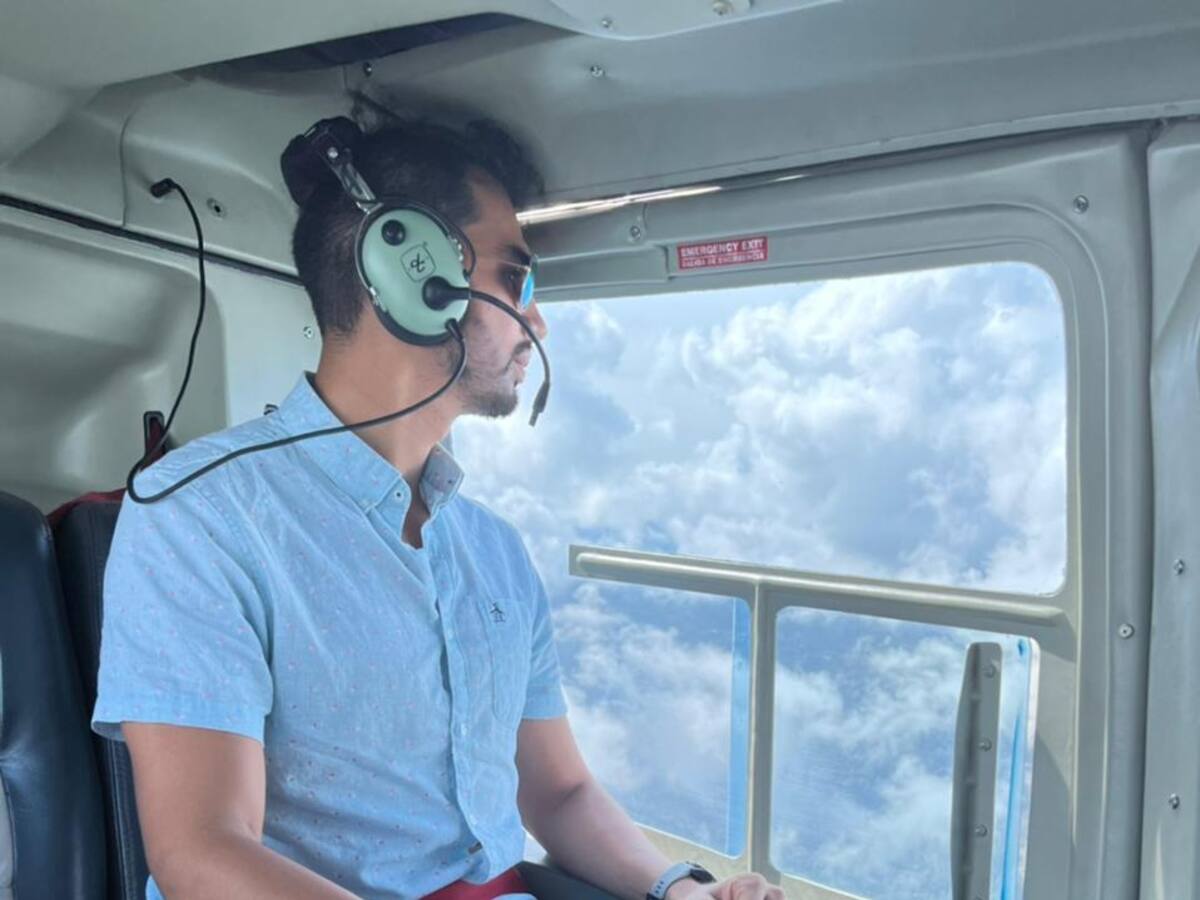 Secretario de Movilidad de Santa Marta verificó puntos de mayor congestión en helicóptero