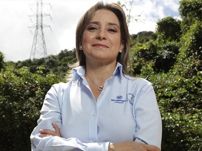 El Grupo Energía de Bogotá emitió un comunicado en el que manifiesta que a la fecha no ha sido notificado de ningún tipo de investigación fiscal en su contra. En la foto: Gloria Astrid Álvarez, presidenta del Grupo Energía Bogotá. Foto: Colprensa
