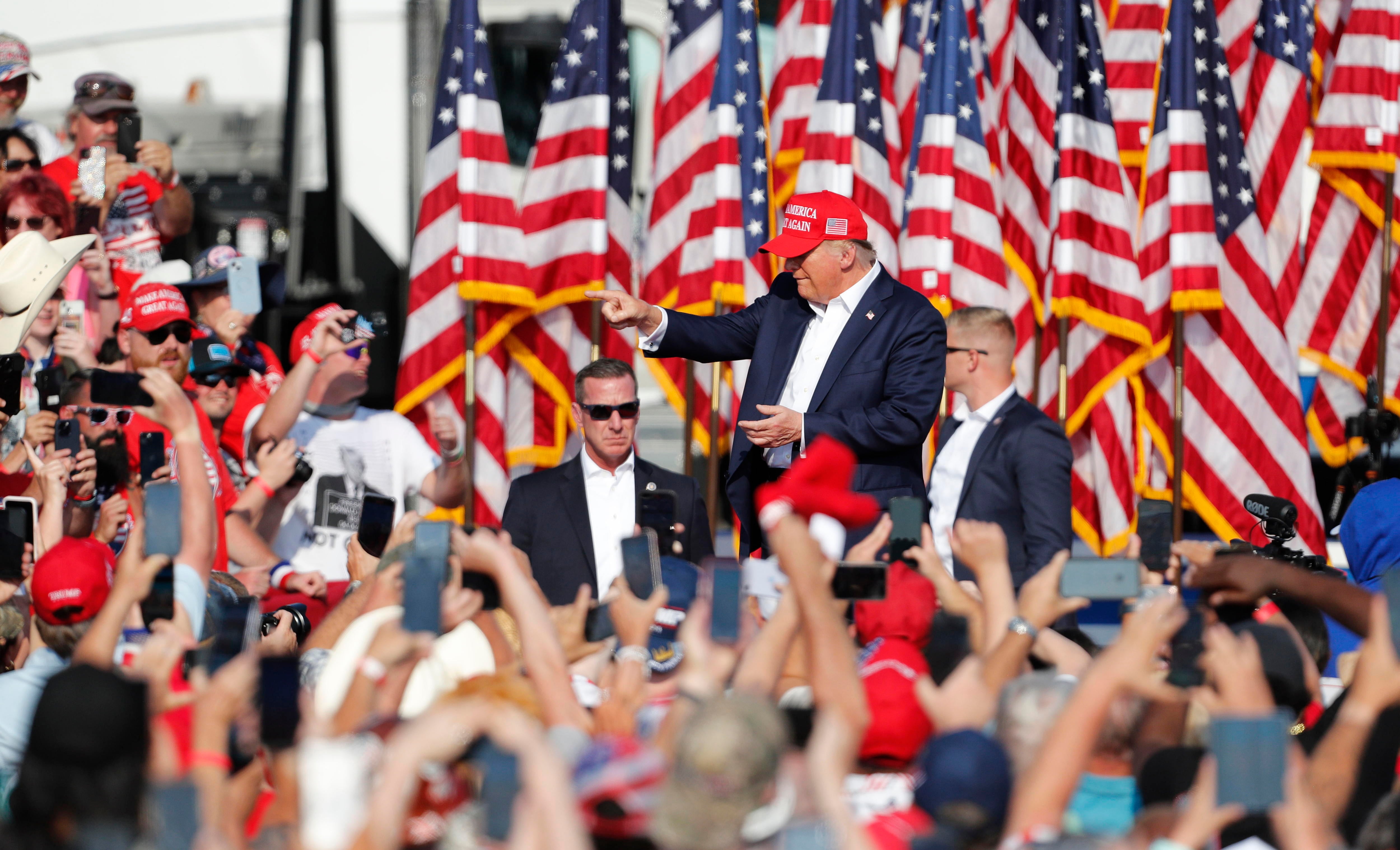 Expresidente de Estados Unidos Donald Trump. Foto: EFE/EPA/DAVID MAXWELL