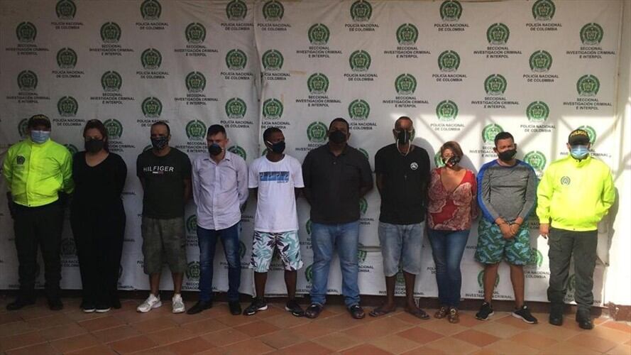 Cuatro de los procesados aceptaron su responsabilidad por los delitos de concierto para delinquir, trata de personas; y tráfico, fabricación o porte de estupefacientes. Foto: Cortesía Fiscalía.