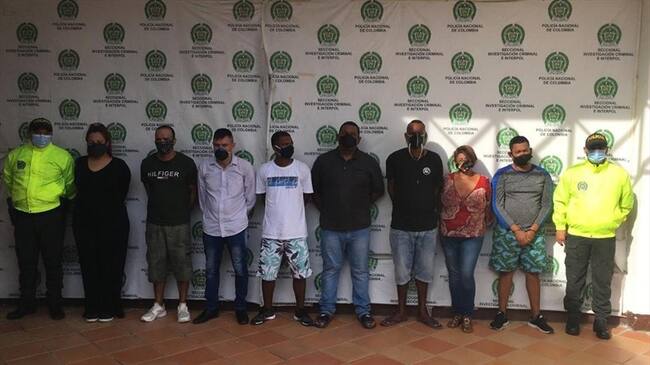 Cuatro de los procesados aceptaron su responsabilidad por los delitos de concierto para delinquir, trata de personas; y tráfico, fabricación o porte de estupefacientes. Foto: Cortesía Fiscalía.