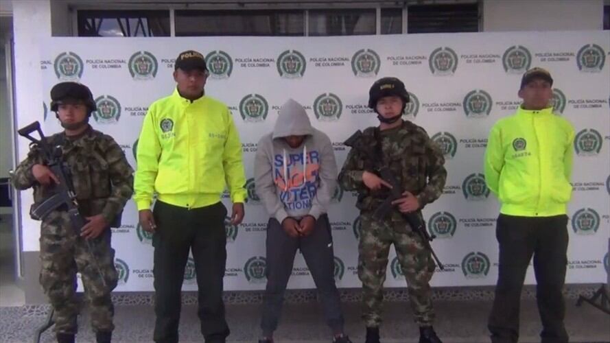 Capturan a un cabecilla de las disidencias de las Farc en Cauca. Foto: Policía