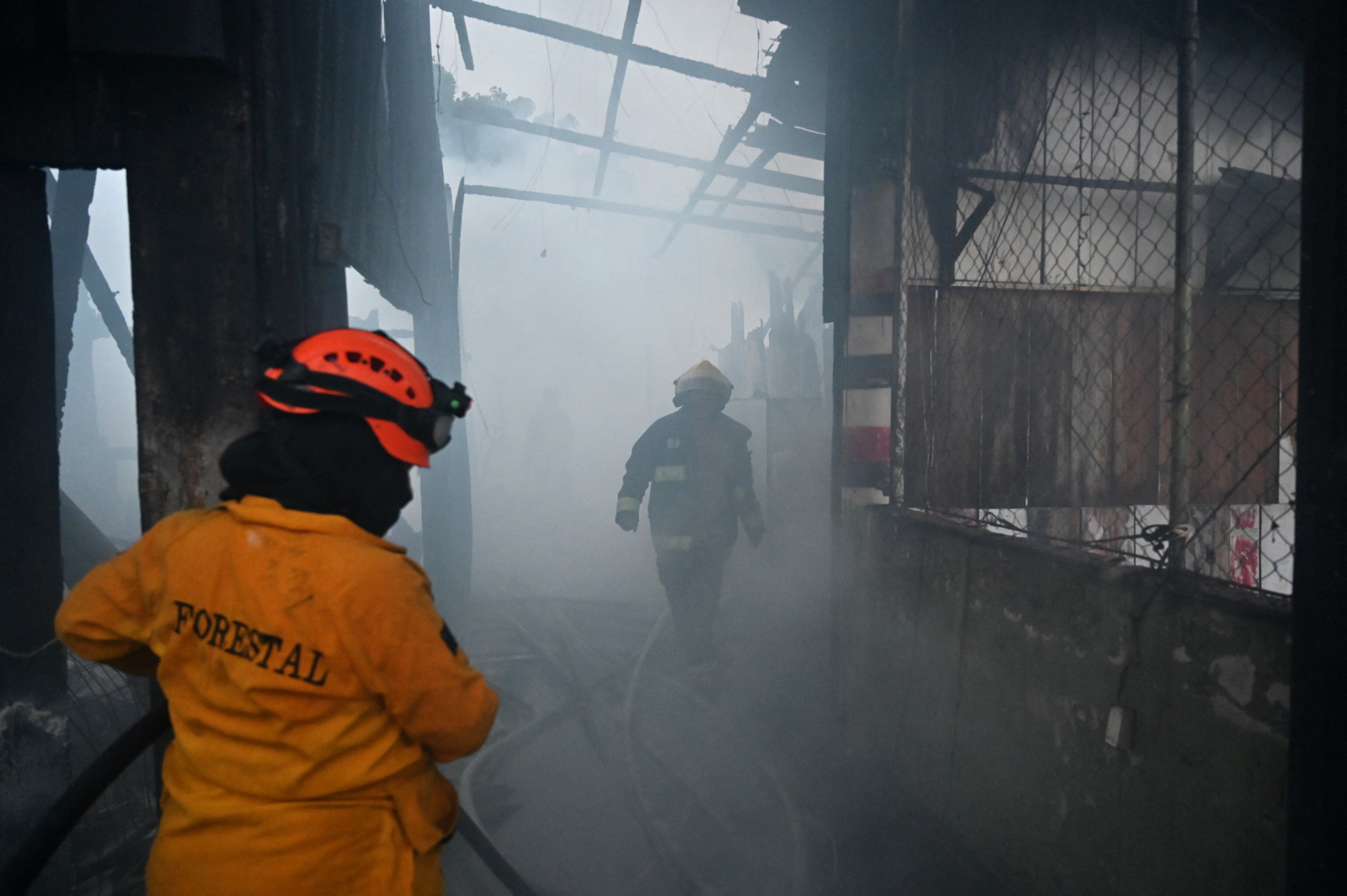 Referencia de incendio en Honduras. Foto: Orlando SIERRA / AFP vía Getty Images.