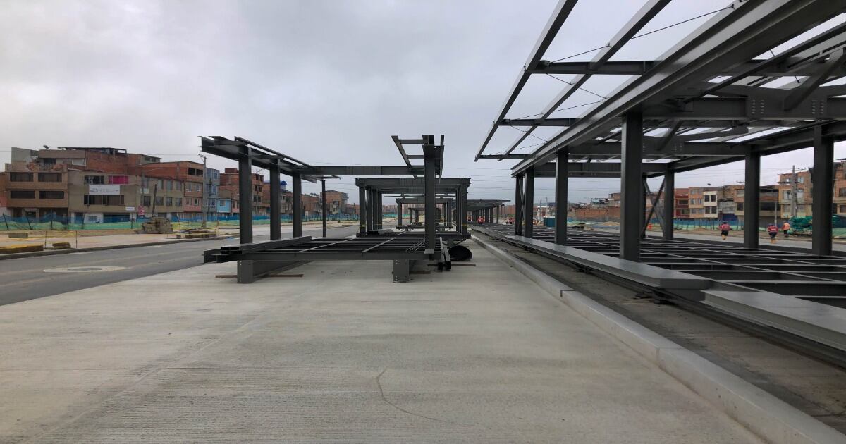 Obra de la troncal de la avenida Ciudad de Cali. Foto: IDU