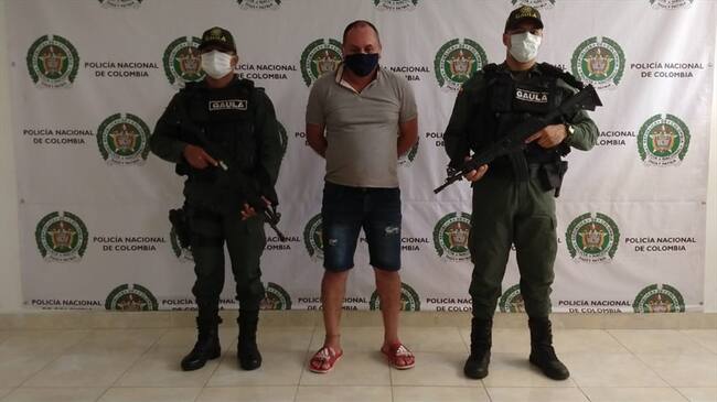 Juez envió a la cárcel a alias Fresita, señalado de coordinar homicidios en Montería.Foto:prensa Policía.