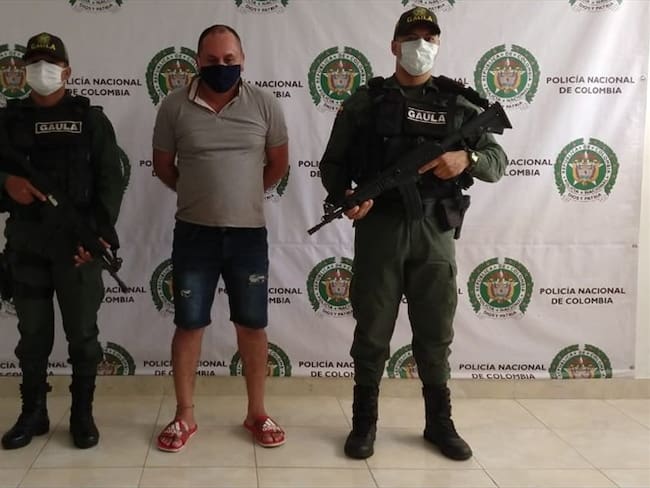 Juez envió a la cárcel a alias Fresita, señalado de coordinar homicidios en Montería.Foto:prensa Policía.