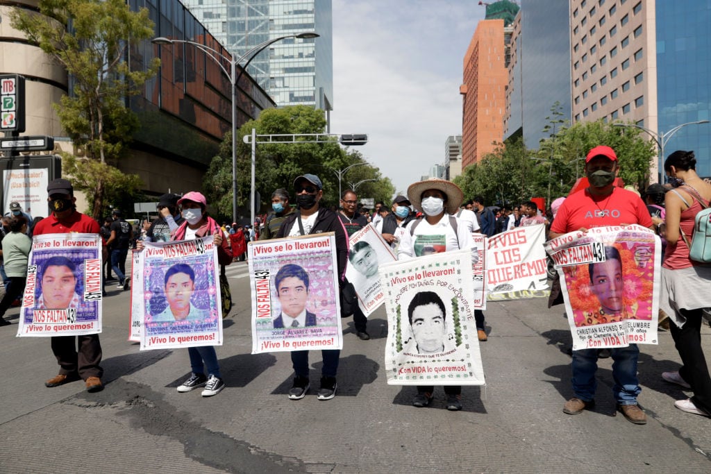 Desaparición de los 43 estudiantes mexicanos de Ayotzinapa. Foto: Getty Images