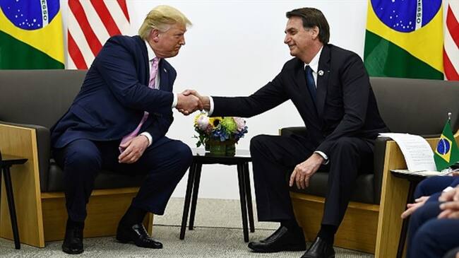 El presidente de EE. UU., Donald Trump, y su homólogo brasileño, Jair Bolsonaro. Foto: Getty Images