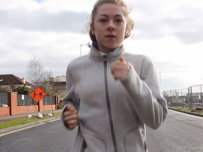 A pesar de su epilepsia Katie ganó eventos prestigiosos en su categoría de edad, como el maratón de la ciudad de Dublín.. Foto: BBC Mundo