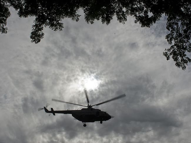 Helicóptero MI-17. (Photo credit should read LUIS ROBAYO/AFP via Getty Images)