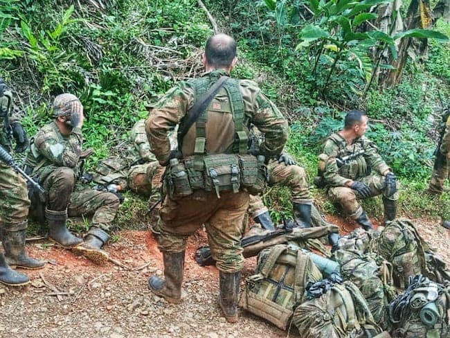 Los soldados no portaban ninguna insignia ni identificación. Crédito: Personería Corinto.