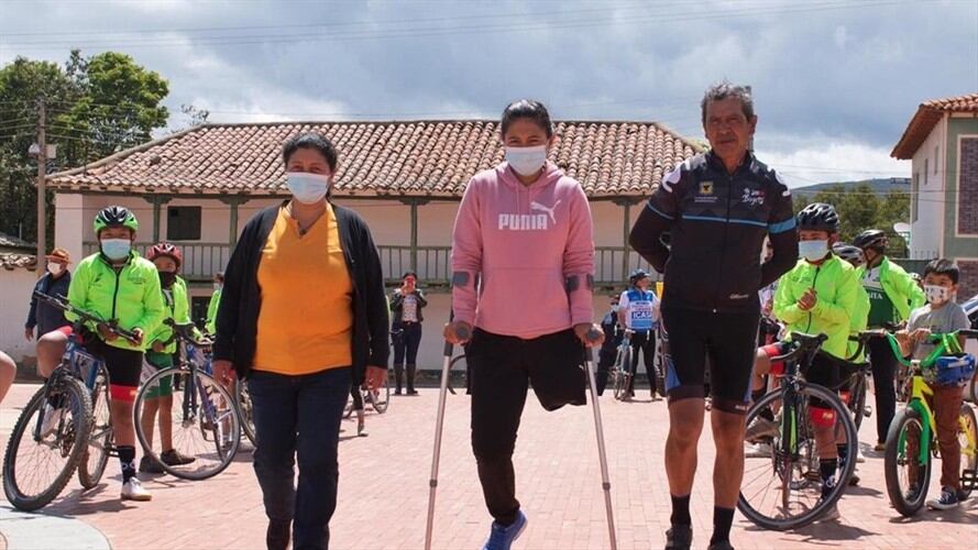 Sus expectativas ahora se concentran en los juegos Paralímpicos de Tokio.. Foto: Alcaldia Municipal de Cucaita