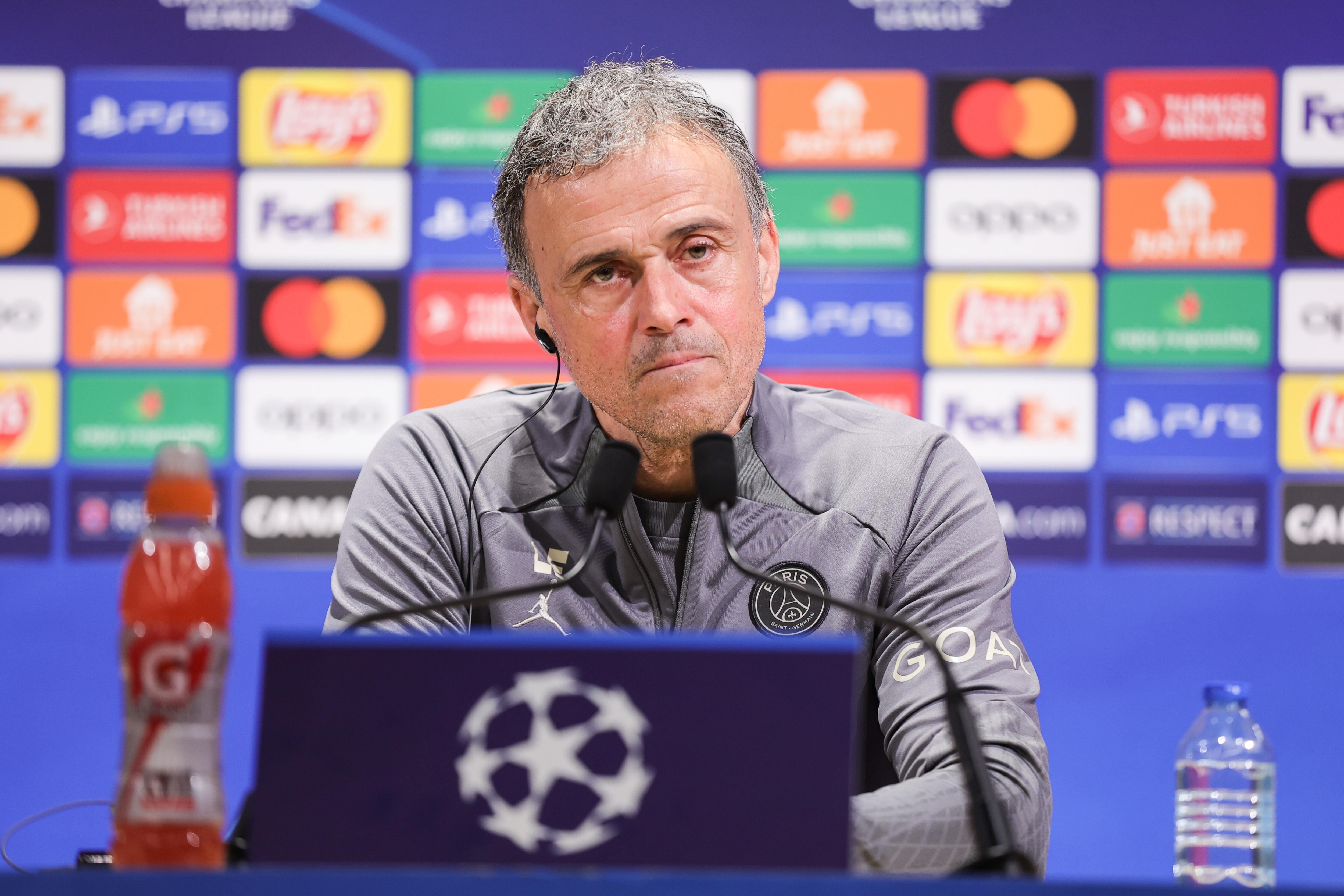 Luis Enrique, DT del PSG. EFE/EPA/TERESA SUAREZ