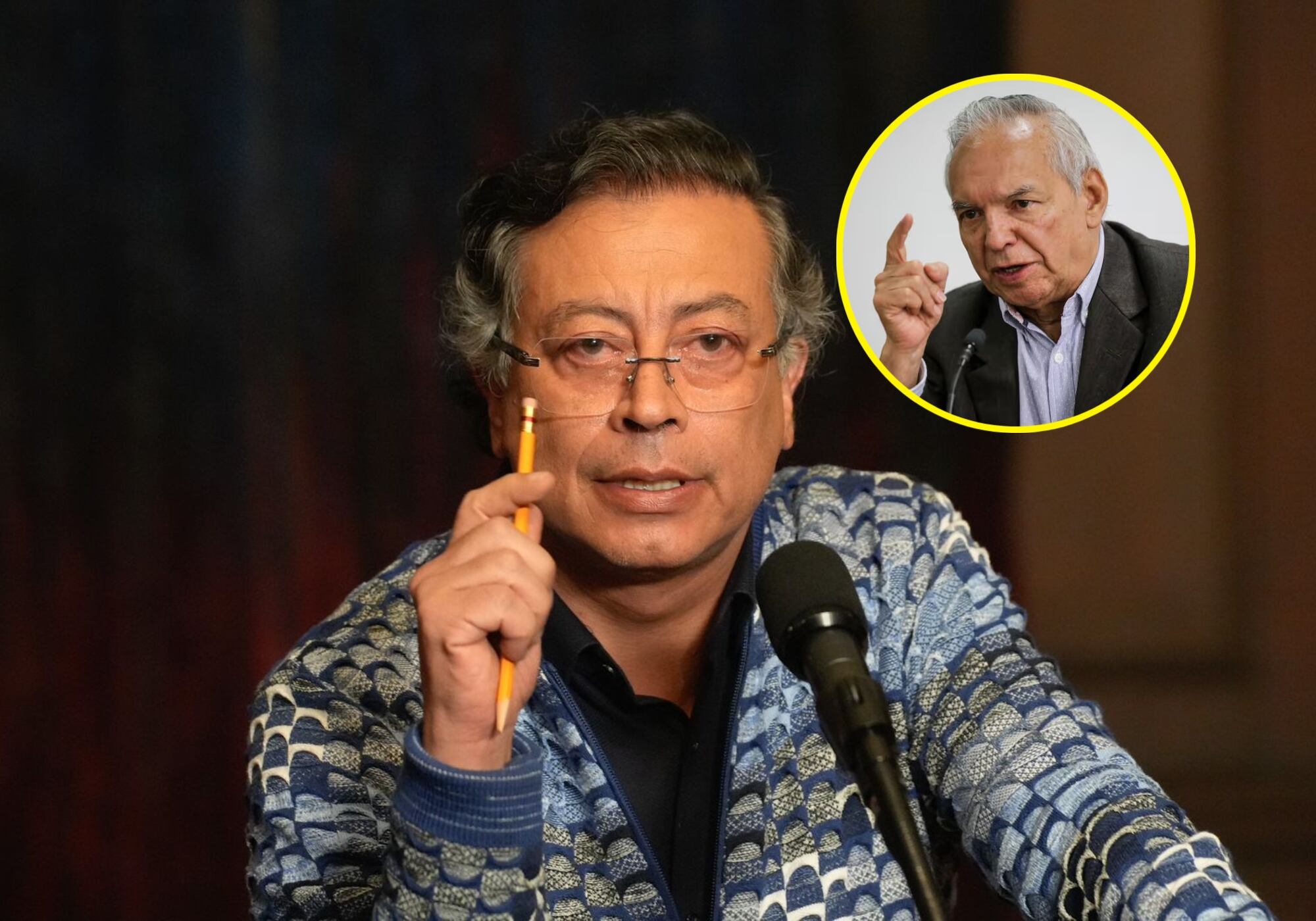 Petro se pronunció tras imputación de cargos contra Ricardo Bonilla. Foto: Presidencia y Colprensa.