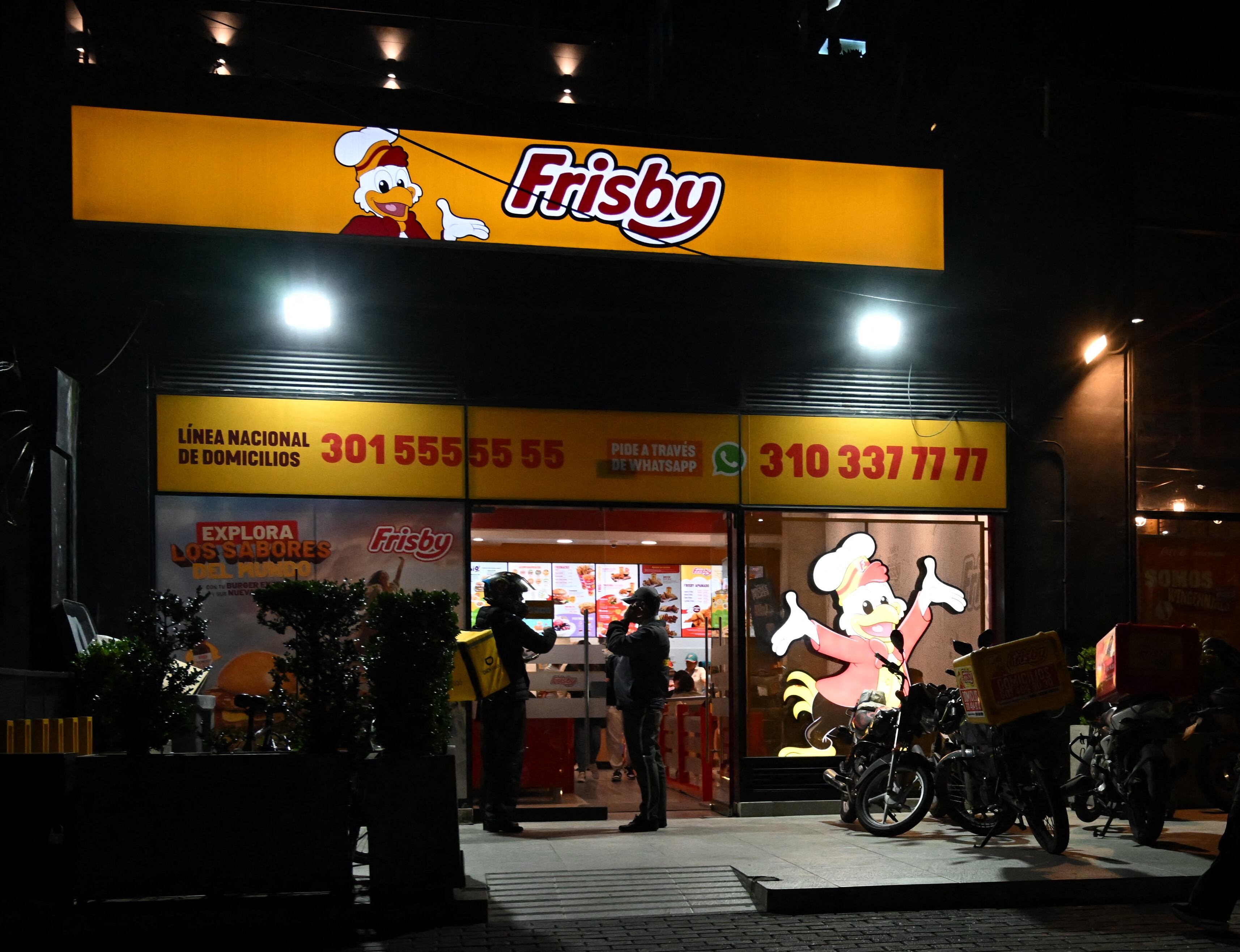 Restaurante Frisby en Colombia. Foto: Raul Arboleda/AFP via Getty Images