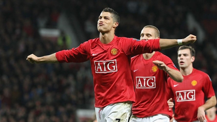 Cristiano Ronaldo en su primera etapa con el Manchester United. Foto: Matthew Peters/Manchester United via Getty Images