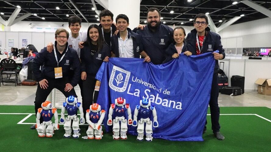 Colombia, subcampeón en la categoría Challenge Shield del mundial de fútbol de robots. Foto: Universidad de La Sabana