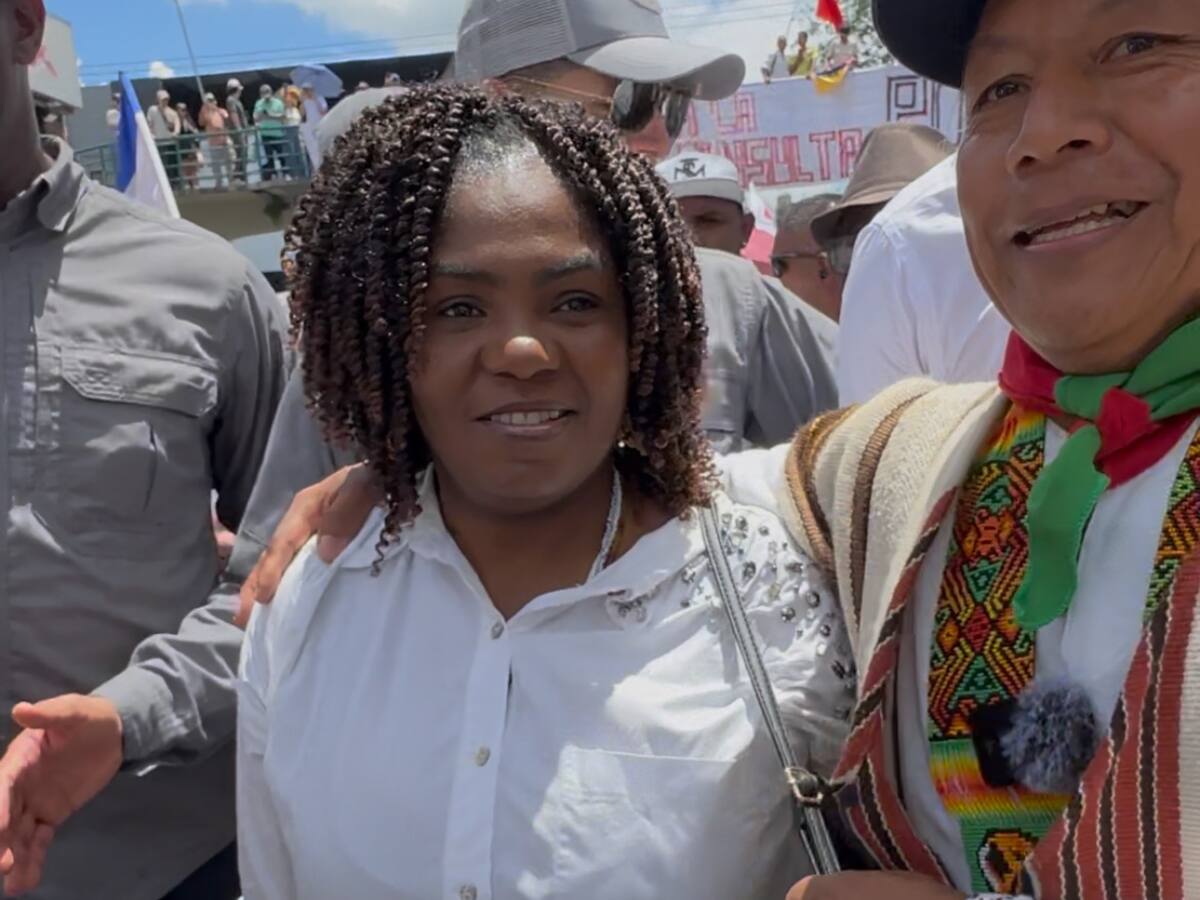 Vicepresidenta Francia Márquez se hizo presente en movilizaciones del Día del Trabajo en Cali