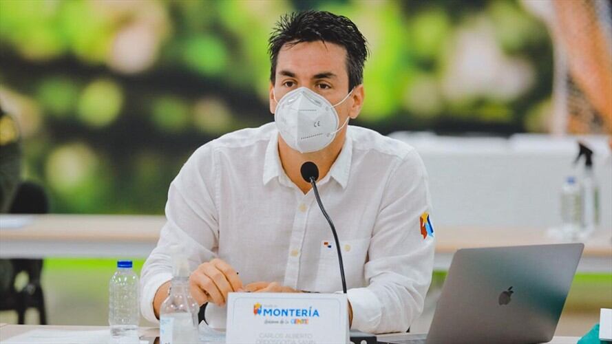 Alcalde de Montería pide a las personas que salen de la ciudad que se aíslen una vez retornen.Foto: alcaldía Montería.