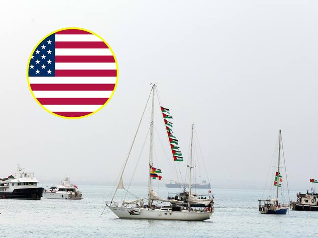 Estados Unidos tachó la Global Sumud Flotilla de “provocación deliberada e innecesaria”. Foto: EFE.