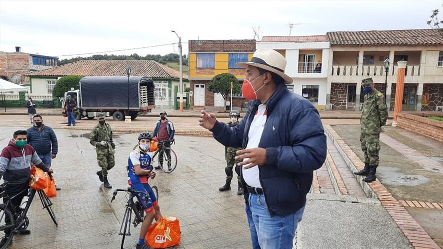 Según el alcalde Nelson Pérez, la actividad atraerá turistas que beneficiarán a los comerciantes que atenderán con todos los protocolos de bioseguridad.    . Foto: Alcaldía de Cómbita