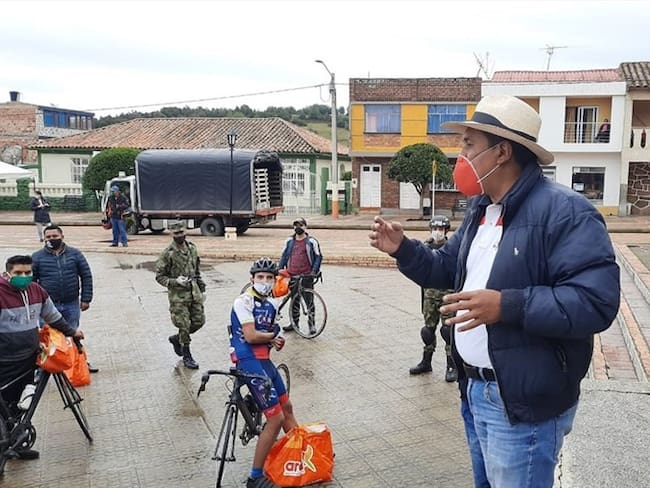 Según el alcalde Nelson Pérez, la actividad atraerá turistas que beneficiarán a los comerciantes que atenderán con todos los protocolos de bioseguridad.    . Foto: Alcaldía de Cómbita