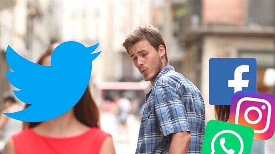 Uno de los memes hechos tras la caída de las redes sociales. Foto: Twitter @hectorghs