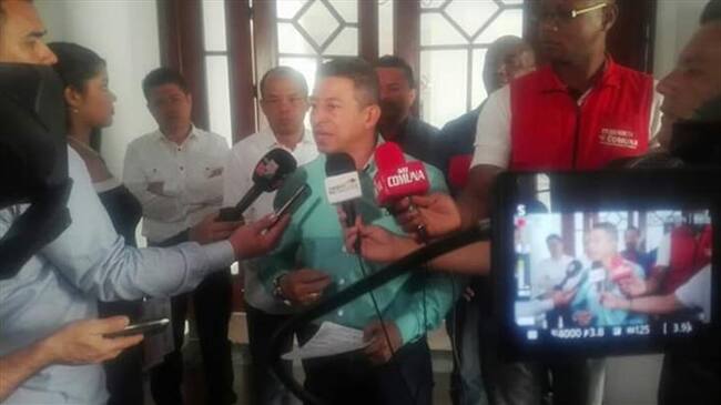 El líder sindical y su escolta salieron ilesos del atentado. Foto: Cortesía