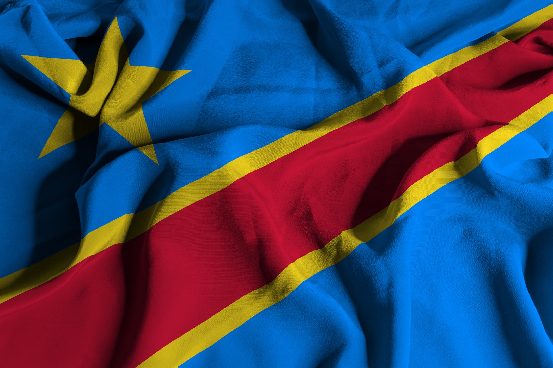 Bandera de la República Democrática del Congo. Foto: Getty Images.