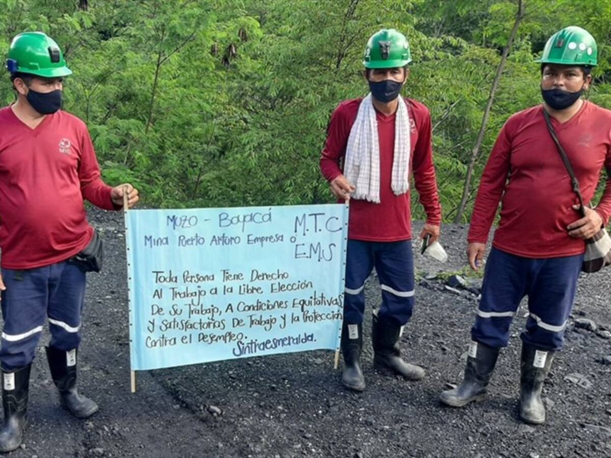 Boyacá: Protestas contra multinacional de esmeralda en Muzo por suspensión de contratos