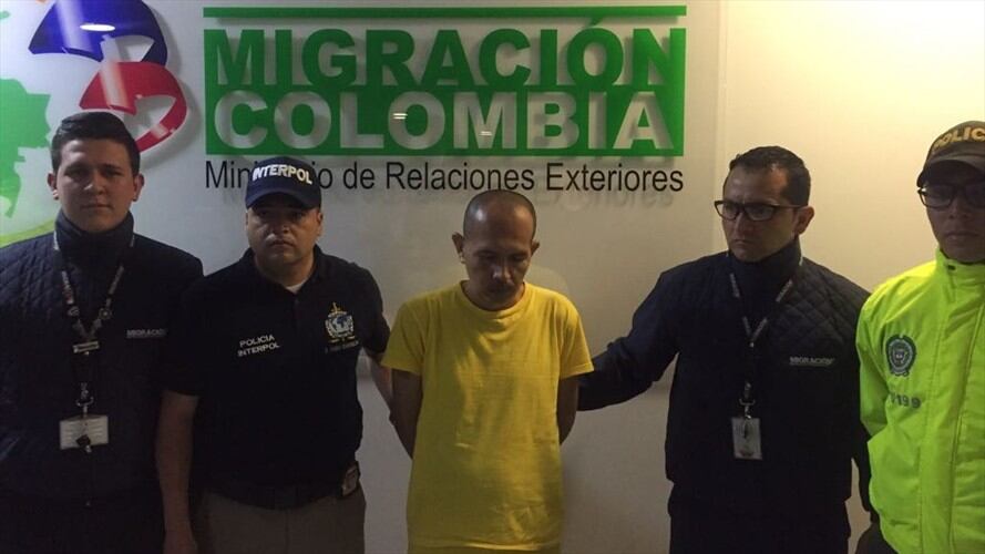 Llega a Colombia "Lobo Feroz", presunto violador de 276 niños extraditado por Venezuela. Foto: Migración Colombia