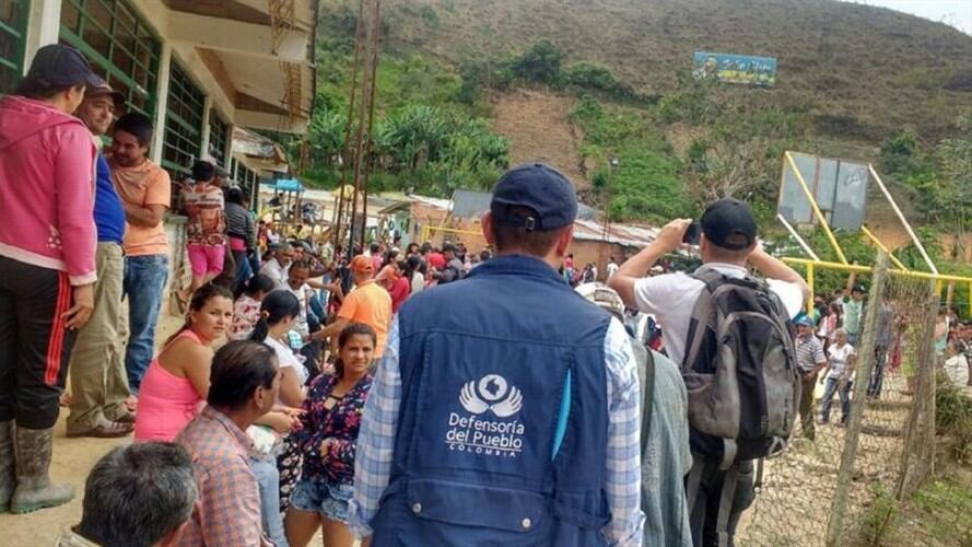 Desplazados. Foto: Colprensa