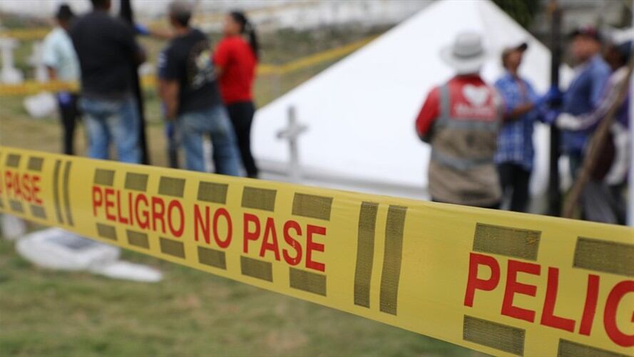 El cuerpo fue sepultado en las últimas horas en el municipio de La Sierra, Cauca. Foto: Colprensa