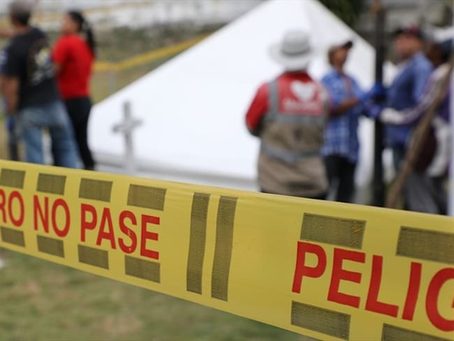 El cuerpo fue sepultado en las últimas horas en el municipio de La Sierra, Cauca. Foto: Colprensa