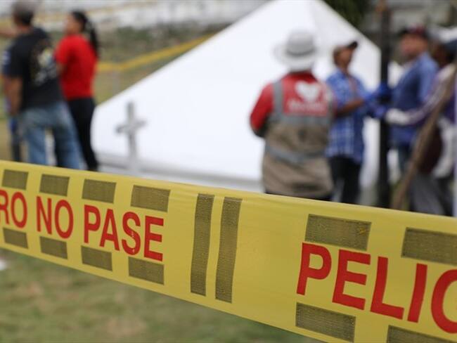 El cuerpo fue sepultado en las últimas horas en el municipio de La Sierra, Cauca. Foto: Colprensa