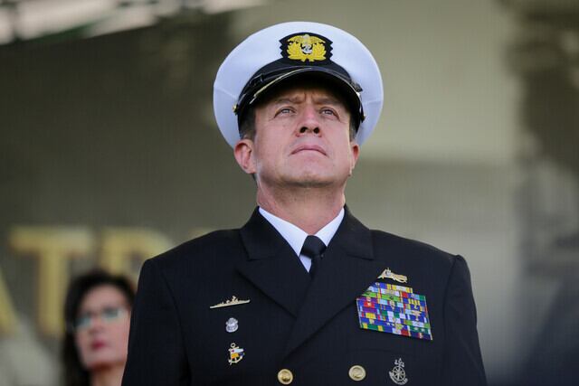 Almirante Francisco Cubides, comandante de la Armada Nacional. Foto: (Colprensa-Mariano Vimos)