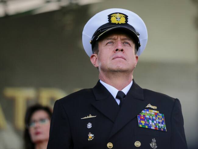 Almirante Francisco Cubides, comandante de la Armada Nacional. Foto: (Colprensa-Mariano Vimos)