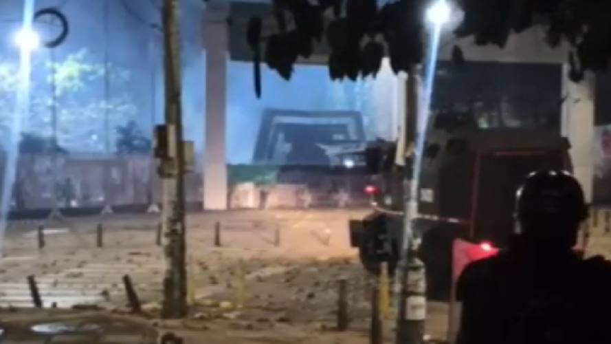 Enfrentamientos UIS / Video Policía