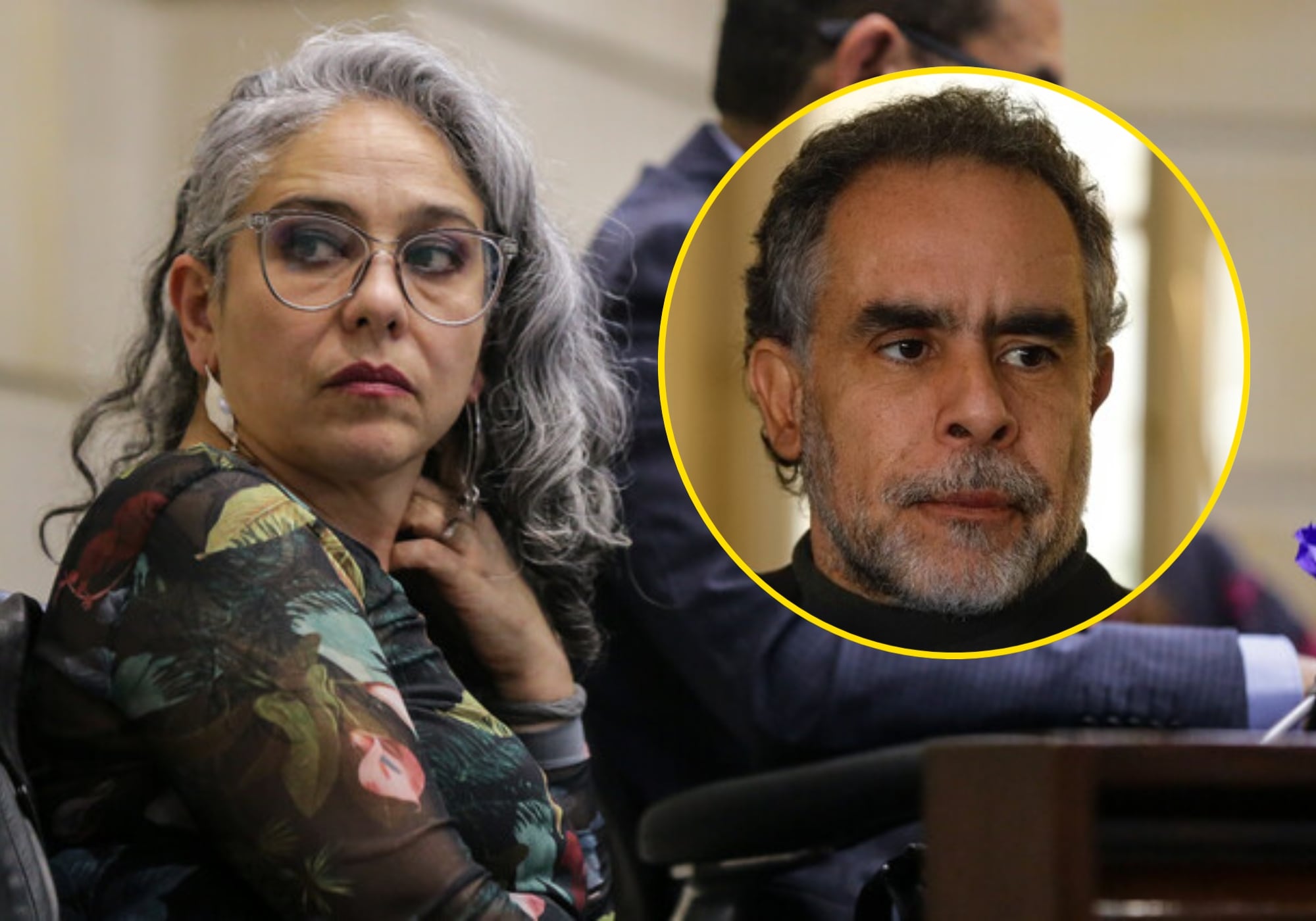 María José Pizarro y Armando Benedetti. Foto: (Colprensa - Mariano Vimos)  / (Colprensa - Camila Díaz)