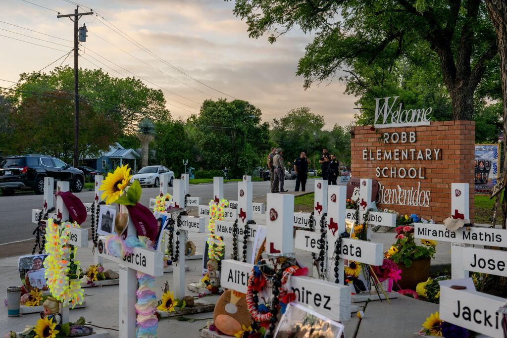 Escuela Primaria Robb en Uvalde, Texas. Foto: Getty Images.