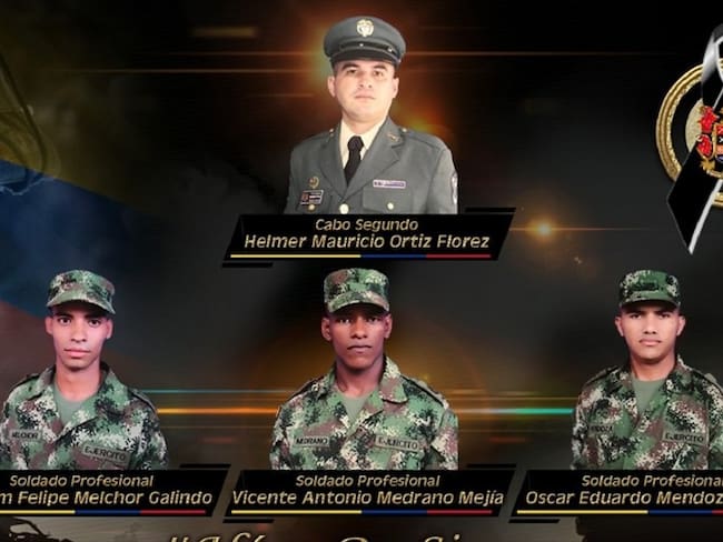 En estado de indefensión fueron asesinados tres soldados y suboficial en el Catatumbo. Foto: Cortesía