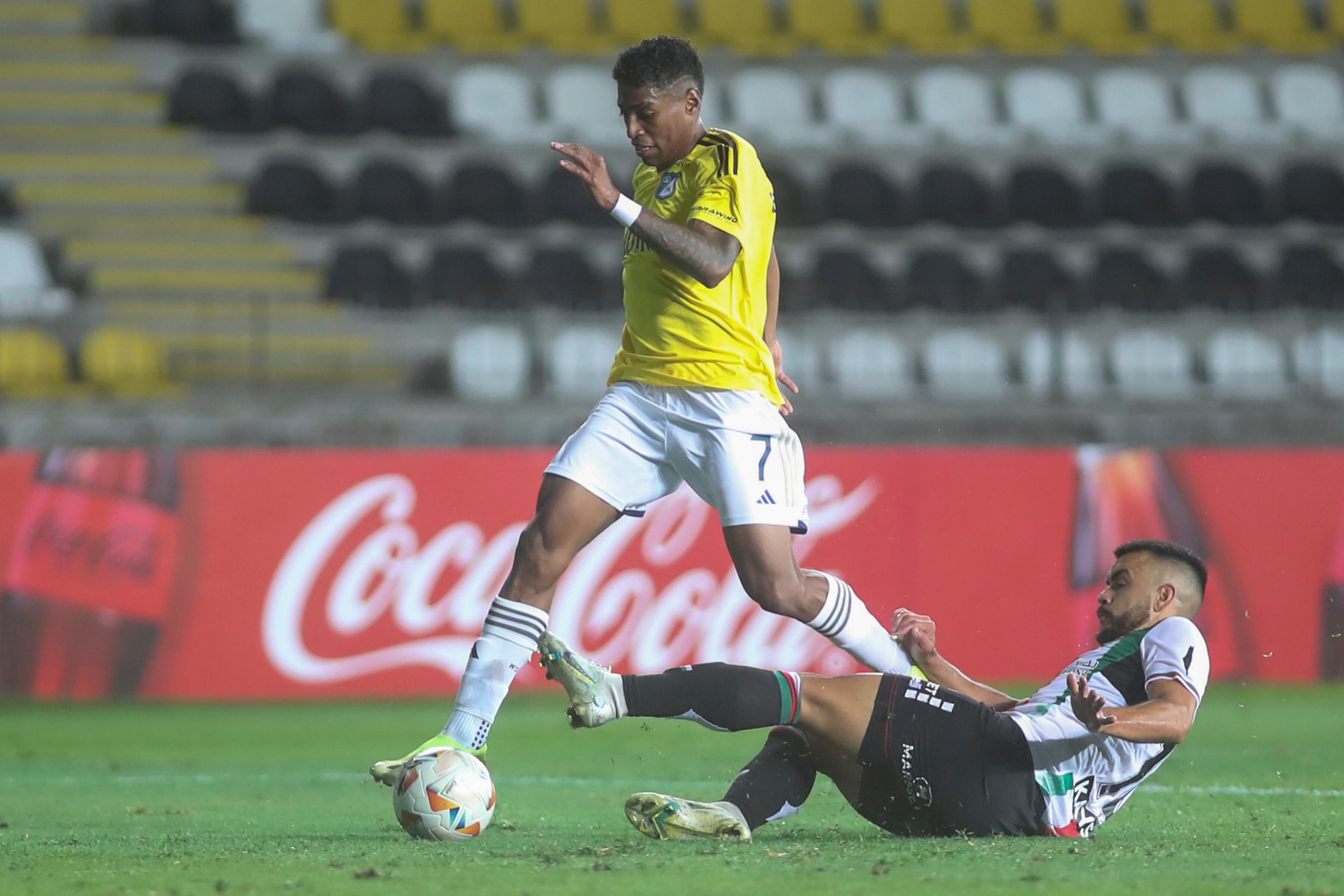 Palestino Vs. Millonarios. Foto: EFE/ Hernán Contreras