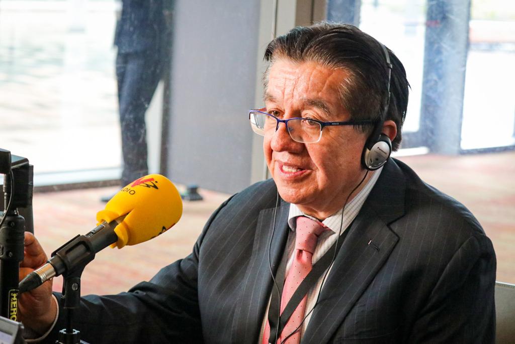 Fernando Ruiz, el ministro de Salud, en diálogo con Sigue La W. Foto: Redacción W Radio.