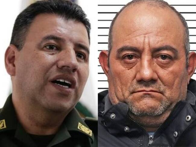 General Murillo y alias 'Otoniel'. Foto: Colprensa - Cortesía Dijín