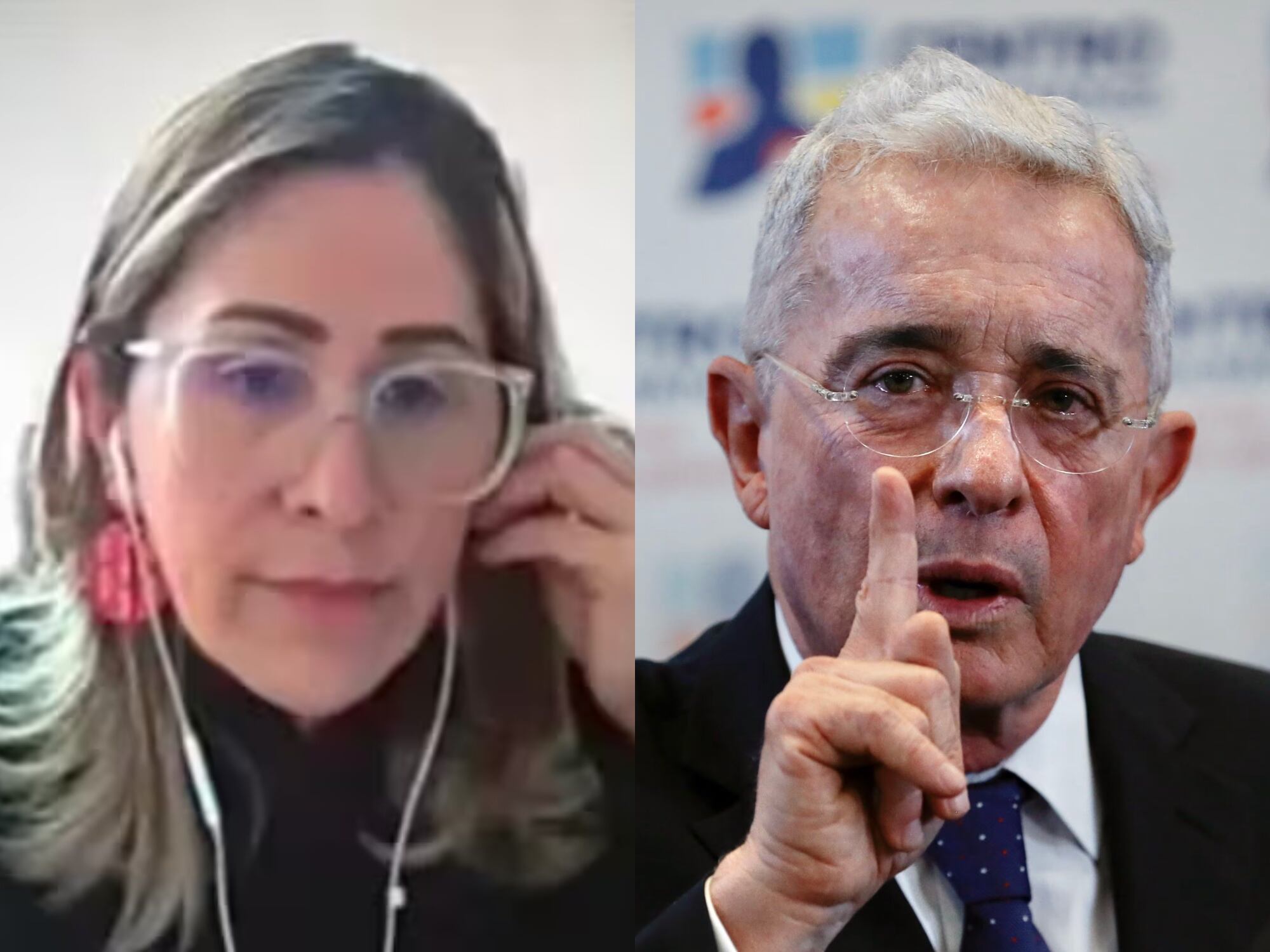 Sandra Heredia y Álvaro Uribe