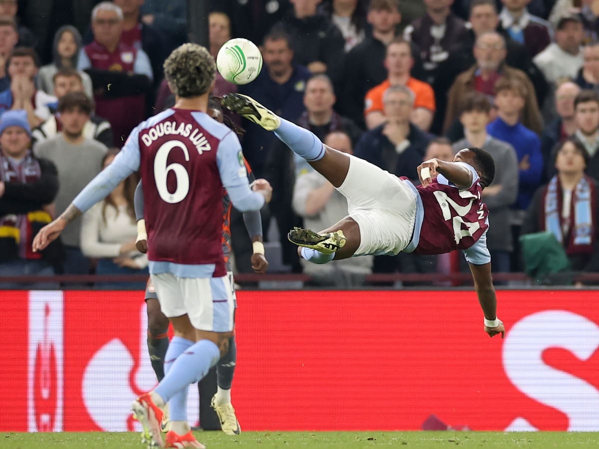 Jhon Duran se aleja de la final de Conference: Aston Villa perdió 4-2 con Olympiacos