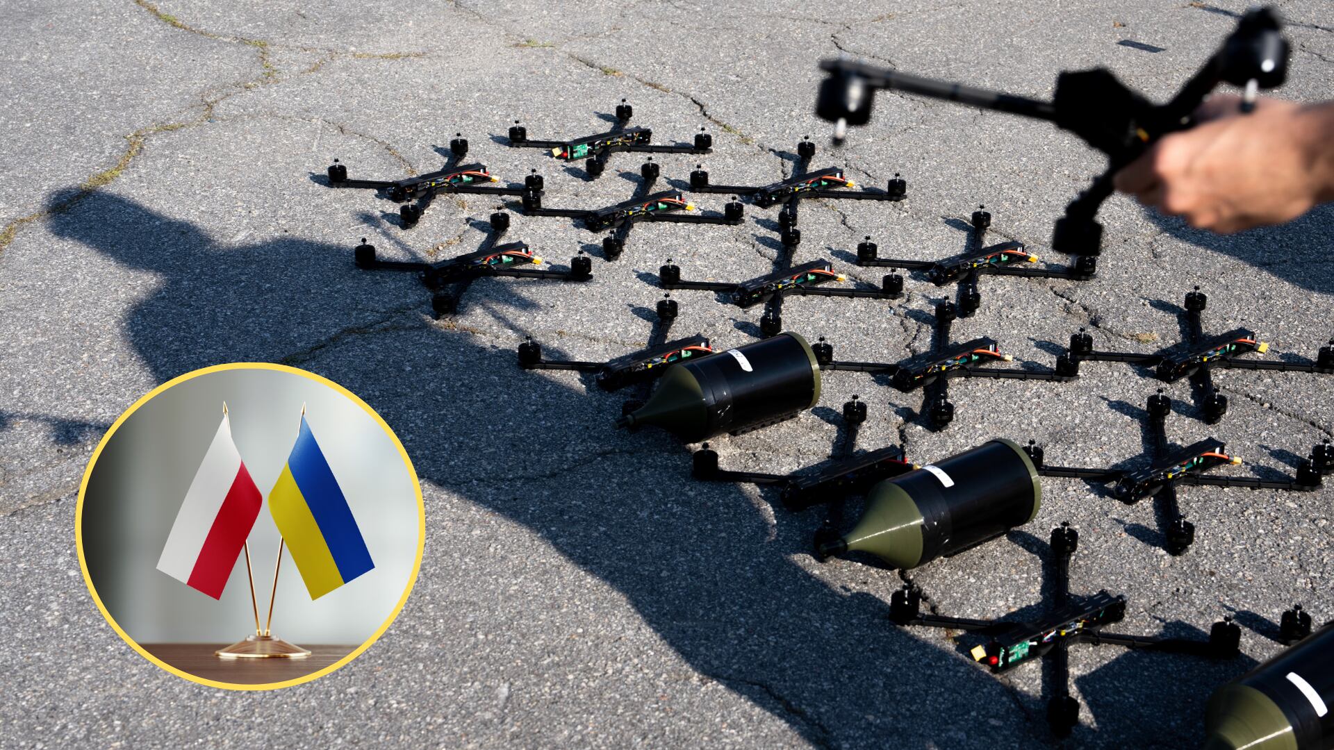 Drones manejables por Fibra Optica. Foto:  (Photo by Andrew Kravchenko/Global Images Ukraine via Getty Images/ Ucrania y Polonia. Foto: Getty Images.