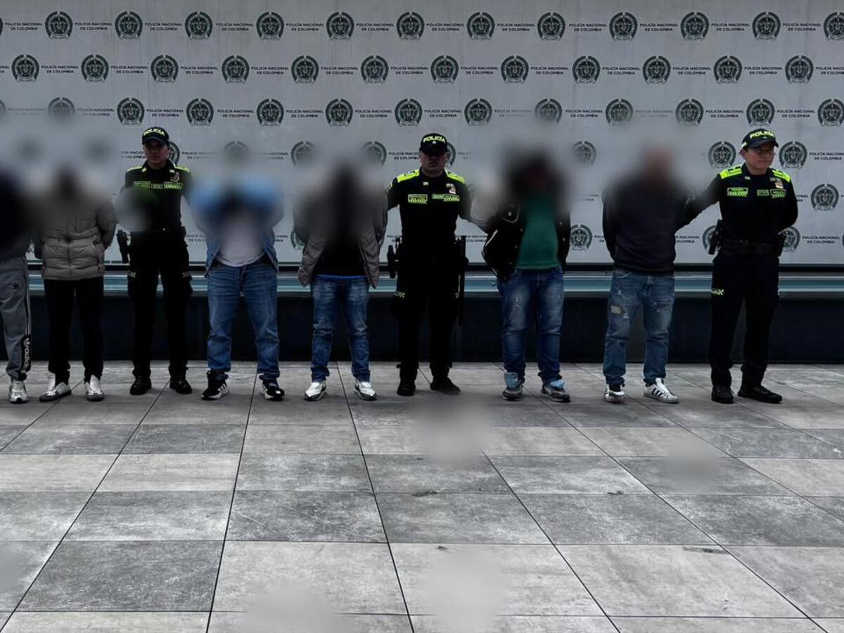 Policía capturó a ‘Los Yoker’, dedicados al robo de bancos mediante taquillazo en Bogotá